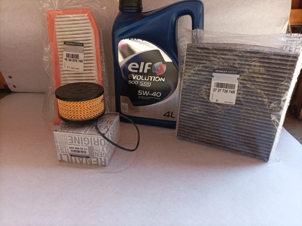 Pachet Revizie ELF 5W40 + Filtre Renault